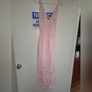 Nwt Future Collective Pink Sleeveless Maxi Dress